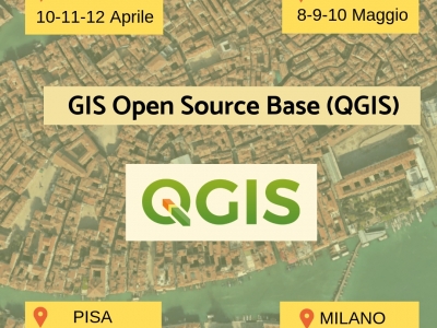 4 nuove date per GIS Open Source Base (QGIS), il corso che introduce ai Sistemi Informativi Geografici; scopri la sede più vicina a te!